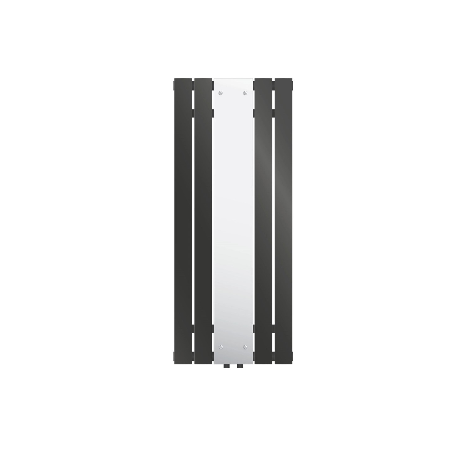 LuxeBath Badheizkörper Flach 1200x450mm Anthrazit Spiegel Anschlussarmatur Eck LuxeBath Badheizkörper Flach 1200x450mm Anthrazit Spiegel Anschlussarmatur Eck von LuxeBath