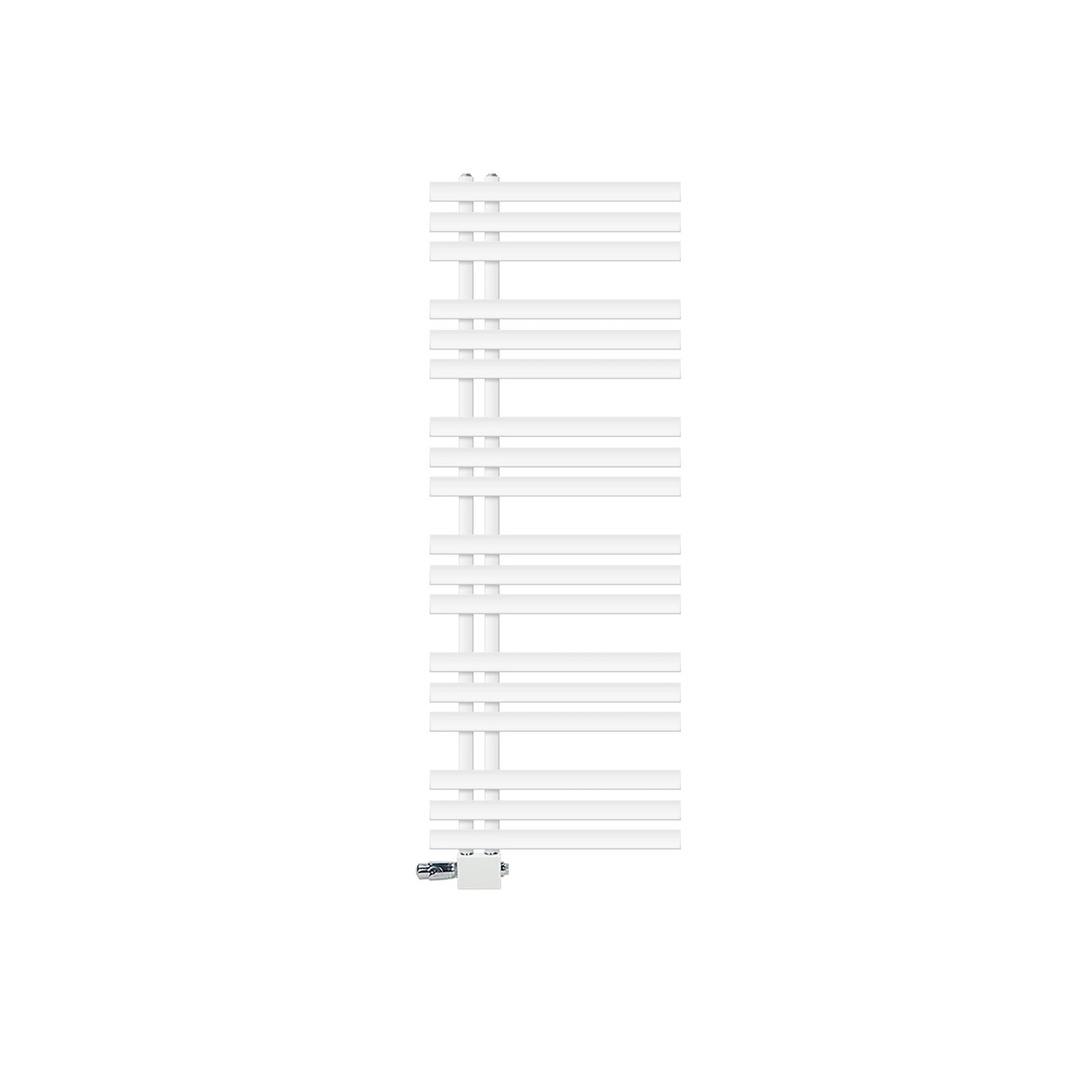 LuxeBath Badheizkörper Iron EM 500x1400 mm Weiß Thermostat Universal Eck LuxeBath Badheizkörper Iron EM 500x1400 mm Weiß Thermostat Universal Eck von LuxeBath
