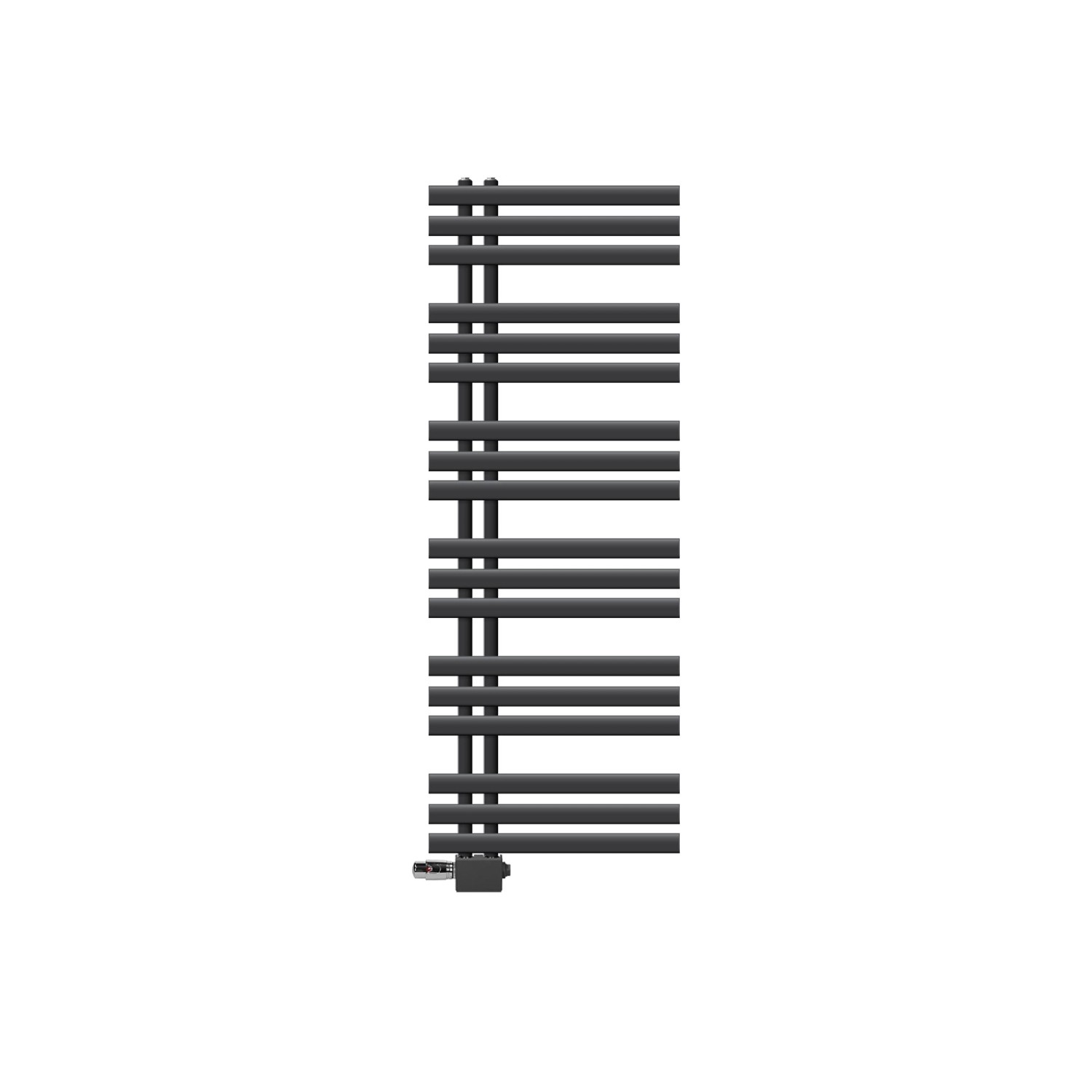 LuxeBath Badheizkörper Iron EM 500x1400mm Anthrazit Thermostat Universal Eck LuxeBath Badheizkörper Iron EM 500x1400mm Anthrazit Thermostat Universal Eck von LuxeBath
