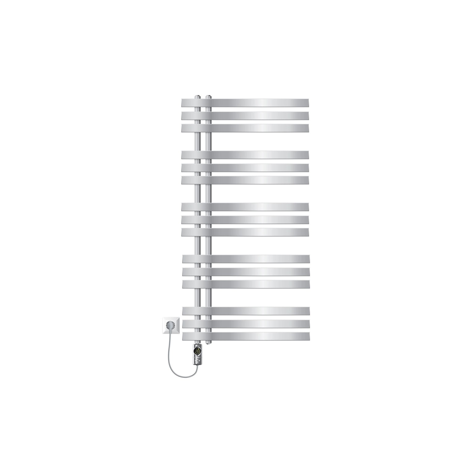 LuxeBath Badheizkörper Iron EM 600x1200 mm Chrom mit Heizstab 900W Digital LuxeBath Badheizkörper Iron EM 600x1200 mm Chrom mit Heizstab 900W Digital von LuxeBath