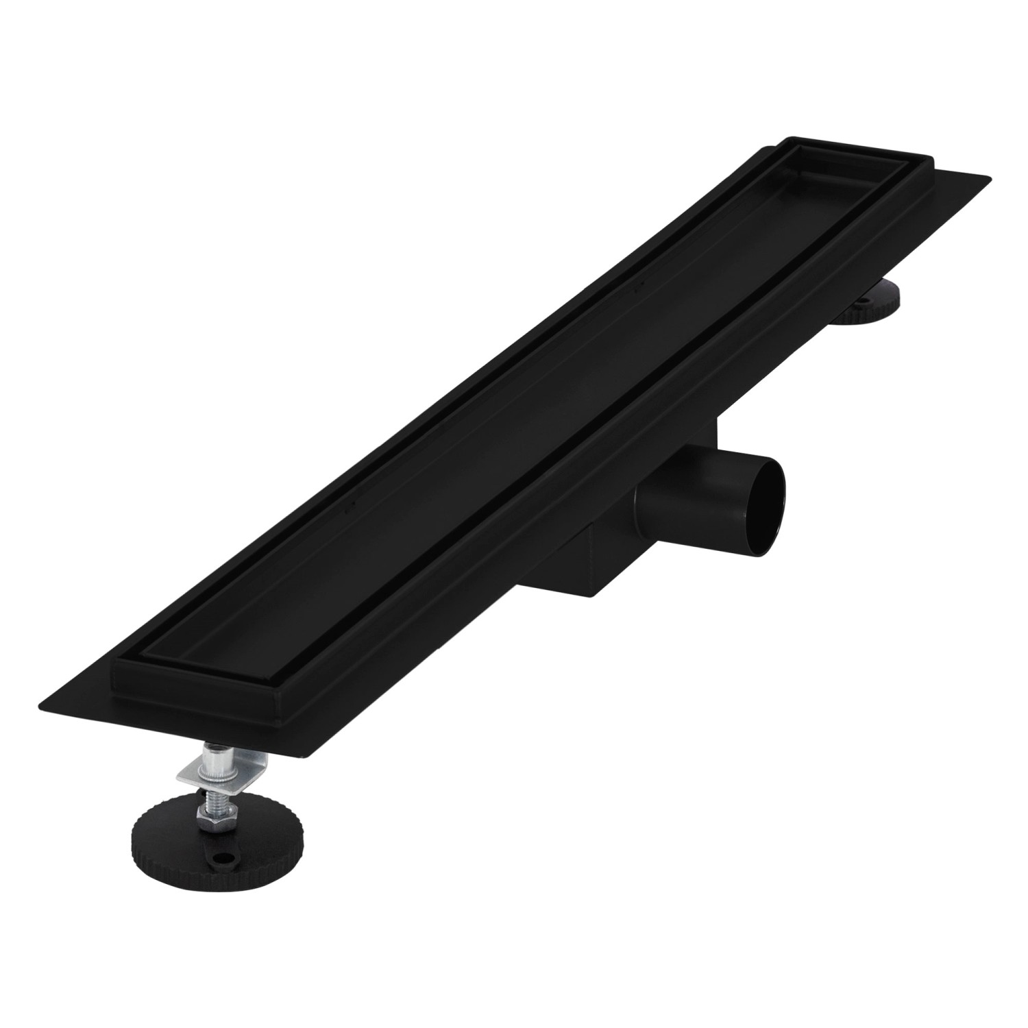 LuxeBath Duschrinne 60 cm 2in1 Befliesbar Extra Flach Edelstahl Schwarz LuxeBath Duschrinne 60 cm 2in1 Befliesbar Extra Flach Edelstahl Schwarz von LuxeBath