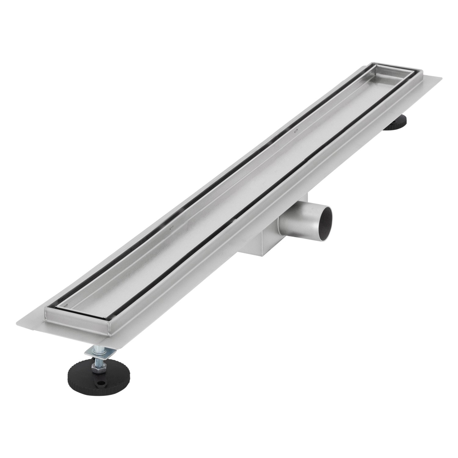 LuxeBath Duschrinne 80cm 2in1 Befliesbar Extra Flach Silber Doppelseitige LuxeBath Duschrinne 80cm 2in1 Befliesbar Extra Flach Silber Doppelseitige von LuxeBath