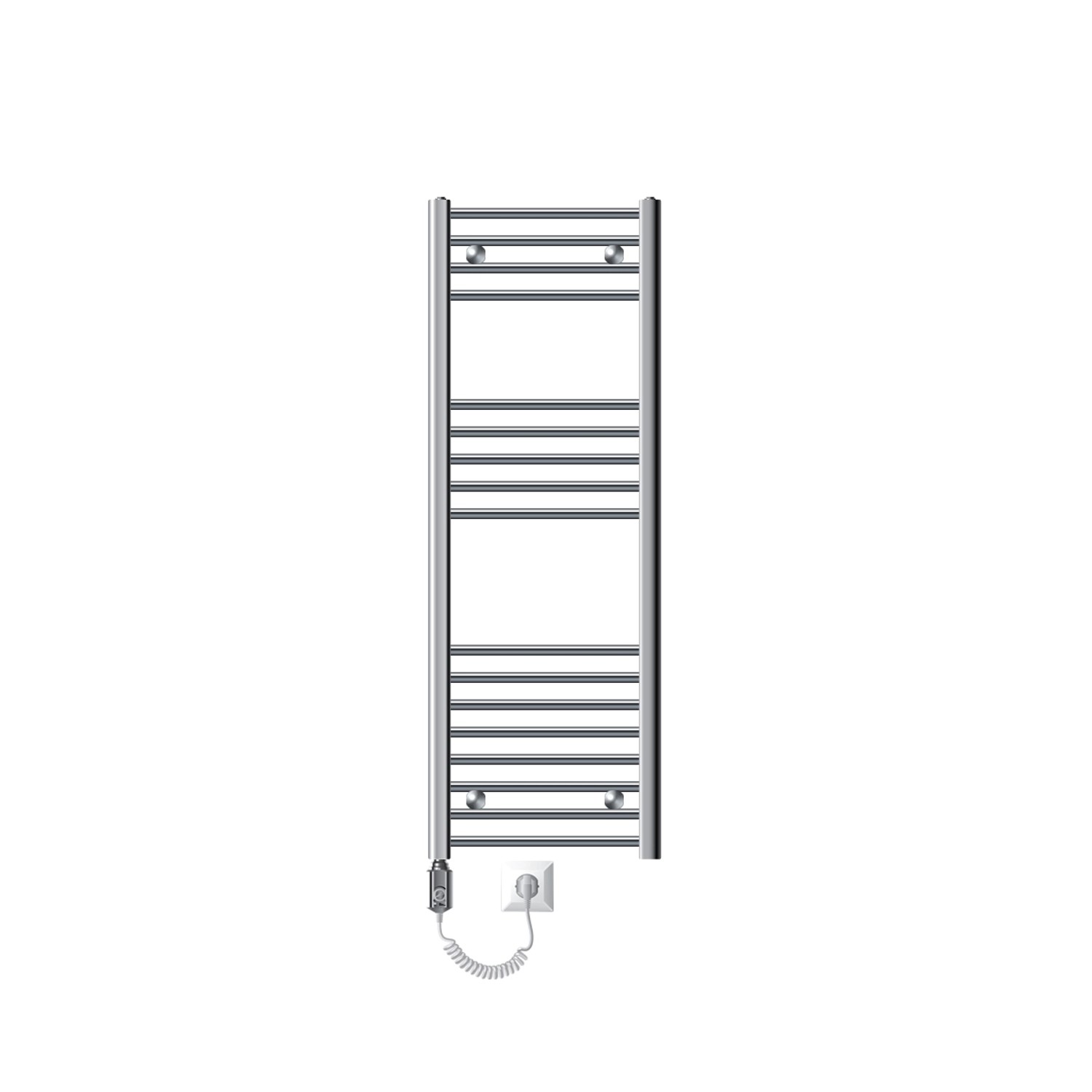 LuxeBath Elektrischer Badheizkörper Sahara 40x120cm Chrom Gebogen Heizstab 1200W LuxeBath Elektrischer Badheizkörper Sahara 40x120cm Chrom Gebogen Heizstab 1200W von LuxeBath