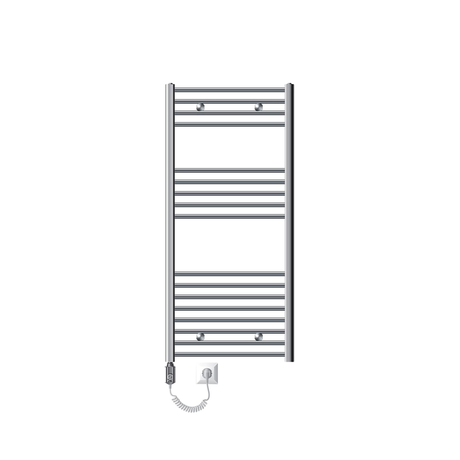 LuxeBath Elektrischer Badheizkörper Sahara 60x120 cm Chrom Gebogen Heizstab 900W LuxeBath Elektrischer Badheizkörper Sahara 60x120 cm Chrom Gebogen Heizstab 900W von LuxeBath