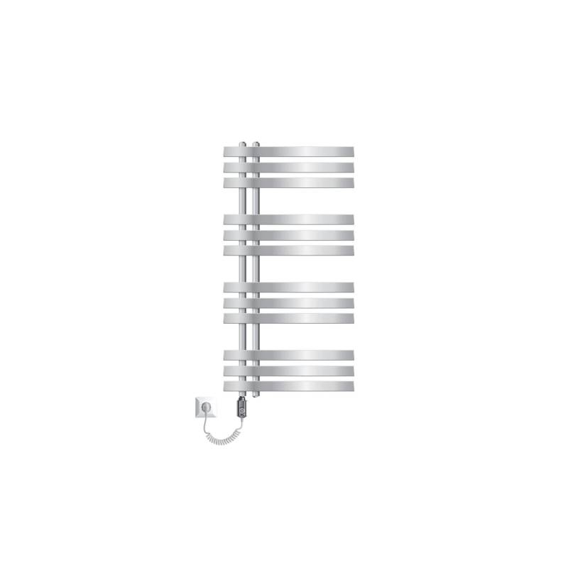 LuxeBath Iron EM Design Badheizkörper Elektrisch Heizstab 300W 500x1000 mm Chrom von LuxeBath