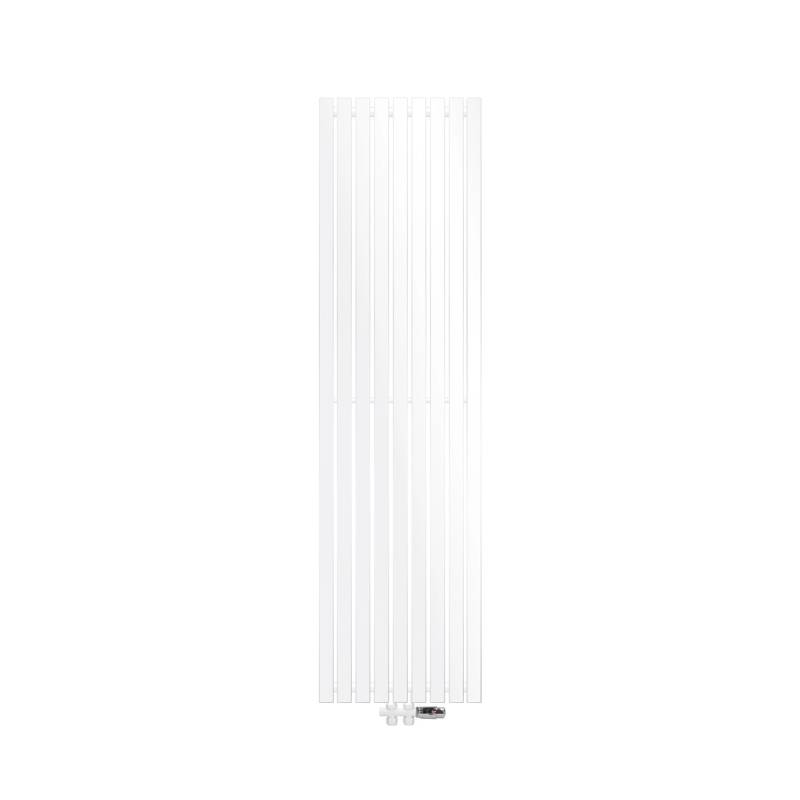 LuxeBath Stella Design Paneelheizkörper 480x1800 mm Weiß Thermostat Durchgang von LuxeBath