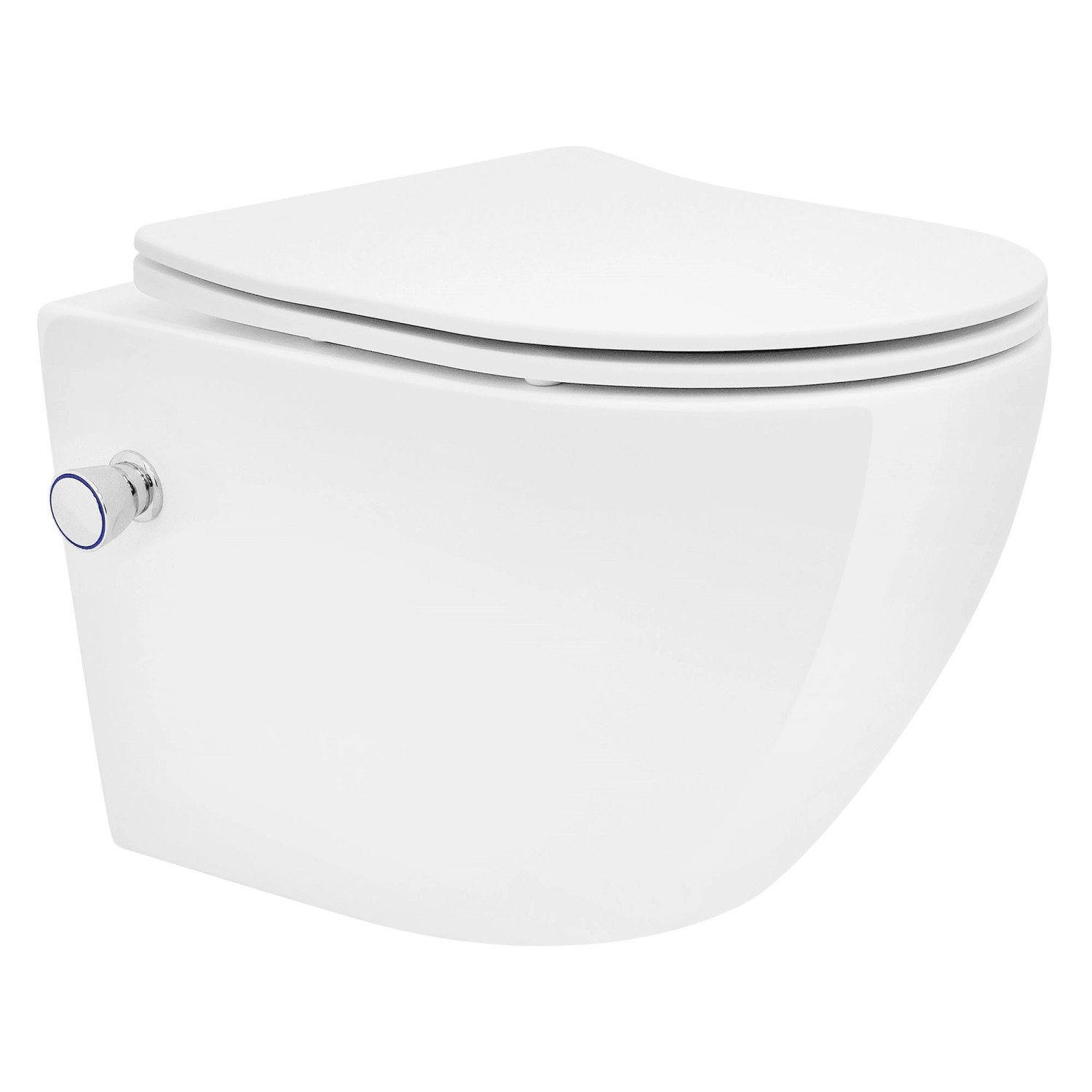 LuxeBath Wand WC Spülrandlos Weiß mit Bidet-Funktion Nano Beschichtung LuxeBath Wand WC Spülrandlos Weiß mit Bidet-Funktion Nano Beschichtung von LuxeBath