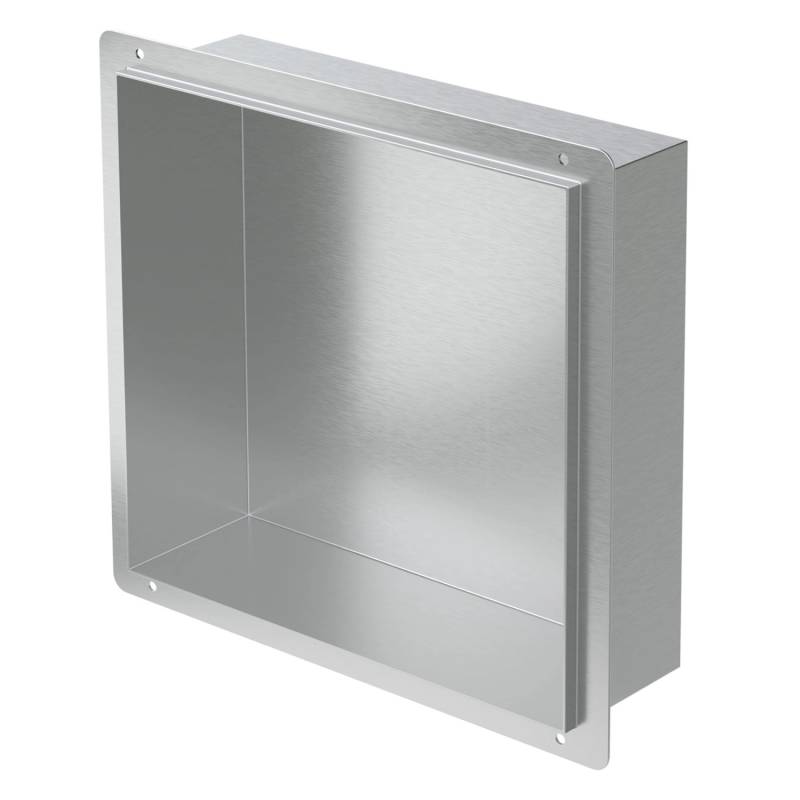 LuxeBath Wandnische Edelstahl 30x30x10 cm Silber Duschnische Randlos Einbauregal LuxeBath Wandnische Edelstahl 30x30x10 cm Silber Duschnische Randlos Einbauregal von LuxeBath