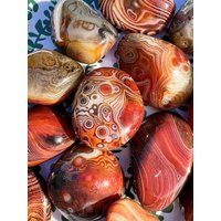Sardonyx Palmstein | Karneol Und Onyx Polierter Stein - Ausgesprochener Natürlicher Kristall Von Hoher Qualität von LuxeCrystalsShop