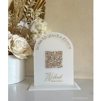 Bewertung + Logo Arch Qr-Schild von LuxeDecorByLisa1