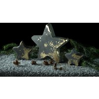 Beton Stern Dunkelgrau | Weihnachten Advent Weihnachtsdeko Deko Optional Z.b. Mit Blattgold | Imitat Ab 5.49 Euro von LuxeriorDesigns