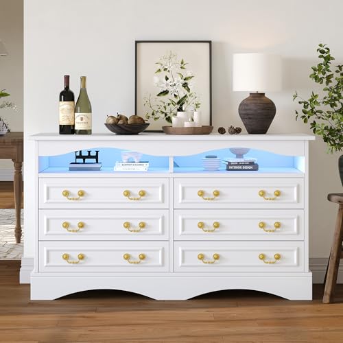 Wohnzimmerschrank,Moderne Kommode mit 6 Fächern, Breite 120 cm,Beistellschrank mit LED-Lichtleiste,Sideboard mit mit halboffenem Stauraum,Geeignet für Flure, Wohnzimmer, Büros,Weiß 120*40*70cm Wohnzimmerschrank,Moderne Kommode mit 6 Fächern, Breite 120 cm,Beistellschrank mit LED-Lichtleiste,Sideboard mit mit halboffenem Stauraum,Geeignet für Flure, Wohnzimmer, Büros,Weiß 120*40*70cm von Luxeza