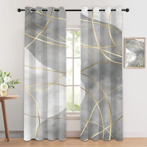 Luxfieo Abstrakt Vorhänge Modern Mid Century Vorhang Blickdicht Gardinen Verdunklungsvorhänge mit Ösen Thermovorhang für Wohnzimmer Schlafzimmer Kinderzimmer Fenster Deko 2er Set H 245 x B 140 cm Luxfieo Abstrakt Vorhänge Modern Mid Century Vorhang Blickdicht Gardinen Verdunklungsvorhänge mit Ösen Thermovorhang für Wohnzimmer Schlafzimmer Kinderzimmer Fenster Deko 2er Set H 245 x B 140 cm von Luxfieo