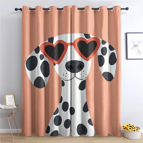 Luxfieo Dalmatiner Vorhänge Süße Cartoon Hund Vorhang Blickdicht Gardinen Verdunklungsvorhänge mit Ösen Thermovorhang für Wohnzimmer Schlafzimmer Kinderzimmer Fenster Deko 2er Set H 137 x B 117 cm T#3 Luxfieo Dalmatiner Vorhänge Süße Cartoon Hund Vorhang Blickdicht Gardinen Verdunklungsvorhänge mit Ösen Thermovorhang für Wohnzimmer Schlafzimmer Kinderzimmer Fenster Deko 2er Set H 137 x B 117 cm T#3 von Luxfieo