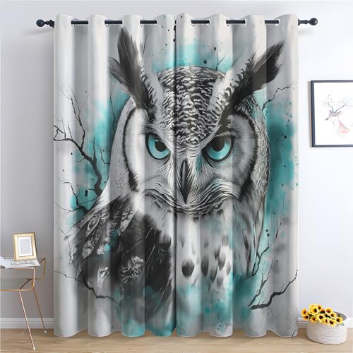 Luxfieo Eule Vorhänge Gothic Vogel Wilde Tiere Vorhang Blickdicht Gardinen 220 cm Lang Verdunklungsvorhänge mit Ösen Thermovorhang für Wohnzimmer Schlafzimmer Kinderzimmer Fenster Deko 2er Set Luxfieo Eule Vorhänge Gothic Vogel Wilde Tiere Vorhang Blickdicht Gardinen 220 cm Lang Verdunklungsvorhänge mit Ösen Thermovorhang für Wohnzimmer Schlafzimmer Kinderzimmer Fenster Deko 2er Set von Luxfieo