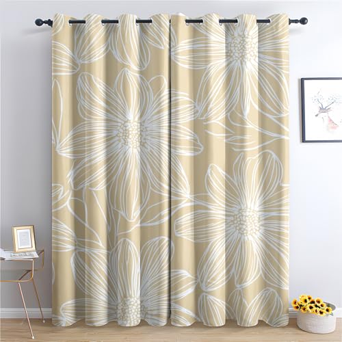 Luxfieo Gänseblümchen Vorhänge Mädchen Gelb Blumenmuster Vorhang Blickdicht Gardinen Verdunklungsvorhänge mit Ösen Thermovorhang für Wohnzimmer Schlafzimmer Fenster Deko 2er Set H 200 x B 140 cm Luxfieo Gänseblümchen Vorhänge Mädchen Gelb Blumenmuster Vorhang Blickdicht Gardinen Verdunklungsvorhänge mit Ösen Thermovorhang für Wohnzimmer Schlafzimmer Fenster Deko 2er Set H 200 x B 140 cm von Luxfieo