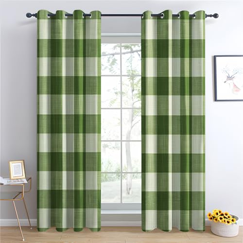 Luxfieo Karomuster Vorhänge Salbeigrün Weiß Gingham Kariert Vorhang Blickdicht Gardinen Verdunklungsvorhänge mit Ösen Thermovorhang für Wohnzimmer Schlafzimmer Fenster Deko 2er Set H 245 x B 140 cm Luxfieo Karomuster Vorhänge Salbeigrün Weiß Gingham Kariert Vorhang Blickdicht Gardinen Verdunklungsvorhänge mit Ösen Thermovorhang für Wohnzimmer Schlafzimmer Fenster Deko 2er Set H 245 x B 140 cm von Luxfieo