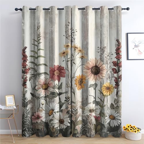 Luxfieo Vintage Blumenmuster Vorhänge Botanische Wildblumen Vorhang Blickdicht Gardinen Verdunklungsvorhänge mit Ösen Thermovorhang für Wohnzimmer Schlafzimmer Fenster Deko 2er Set H 200 x B 140 cm I# Luxfieo Vintage Blumenmuster Vorhänge Botanische Wildblumen Vorhang Blickdicht Gardinen Verdunklungsvorhänge mit Ösen Thermovorhang für Wohnzimmer Schlafzimmer Fenster Deko 2er Set H 200 x B 140 cm I# von Luxfieo