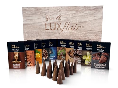 LUXflair Räucherkegel Set Winter – 10 Packungen mit je 20 Stück, pro Kegel ca. 20 Minuten Glimmdauer, für gemütliche Atmosphäre & langanhaltenden Duftgenuss LUXflair Räucherkegel Set Winter – 10 Packungen mit je 20 Stück, pro Kegel ca. 20 Minuten Glimmdauer, für gemütliche Atmosphäre & langanhaltenden Duftgenuss von Luxflair
