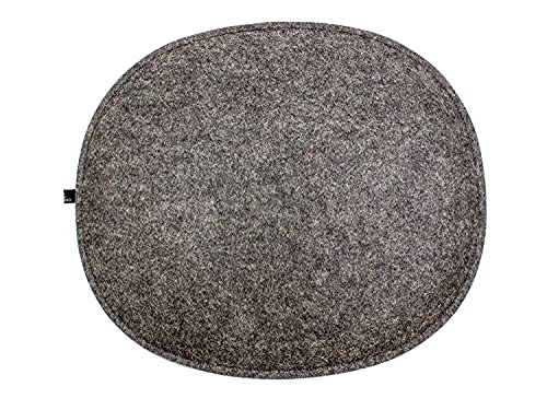 Luxflair Ovale Filz Sitzkissen mit Füllung dunkelgrau/Graumeliert, ca. 35,5x31cm, waschbar bei 30°C. Moderne Sitzauflage für Designer Stühle Luxflair Ovale Filz Sitzkissen mit Füllung dunkelgrau/Graumeliert, ca. 35,5x31cm, waschbar bei 30°C. Moderne Sitzauflage für Designer Stühle von Luxflair