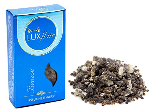 Premium Benzoe zum Räuchern und Verbrennen, 50g reines Harz grob gemahlen, Räucherwerk verwendbar auf Räucherkohle oder Räuchersieb Premium Benzoe zum Räuchern und Verbrennen, 50g reines Harz grob gemahlen, Räucherwerk verwendbar auf Räucherkohle oder Räuchersieb von Luxflair