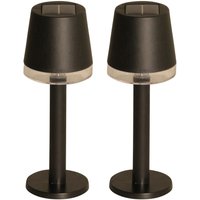 LUXFORM Außen-Tischleuchte "Solar-Tischlampe - Cala dOr - LED - 2 Stück", Leuchtmittel LED-Modul  LED fest integriert, Solarbetrieben von Luxform