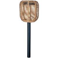 LUXFORM Gartenleuchte "Luxform Stake Light Rattan", Leuchtmittel LED-Modul  LED fest integriert, LED-Gartenleuchte, inkl. Fernbedienung, Timerfunktion, aus Kunststoff von Luxform