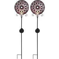 LUXFORM Gartenleuchte "Solar-Erdspieß-Gartenlampe - Mandala - 2 Stück", Leuchtmittel LED-Modul LED fest integriert, Dekoratives Gartenornament LUXFORM Gartenleuchte "Solar-Erdspieß-Gartenlampe - Mandala - 2 Stück", Leuchtmittel LED-Modul LED fest integriert, Dekoratives Gartenornament von Luxform