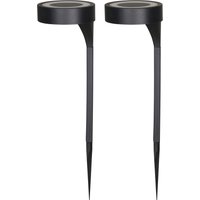 LUXFORM Gartenleuchte "Solar-Gartenleuchten - Orange - 2 St - LED", Leuchtmittel LED-Modul  LED fest integriert, Ganzjährig Solar von Luxform