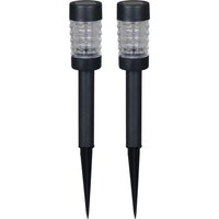 LUXFORM Gartenleuchte "Solar-Gartenleuchten - Rennes - 3 St - Anthrazit", Leuchtmittel LED-Modul  LED fest integriert, Ganzjährig Solar von Luxform