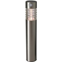 LUXFORM Gartenleuchte "Solar-Intelligente Hybrid-Gartenlampe - Arizona", Leuchtmittel LED-Modul  LED fest integriert, Aus Edelstahl und Glas gefertigt von Luxform