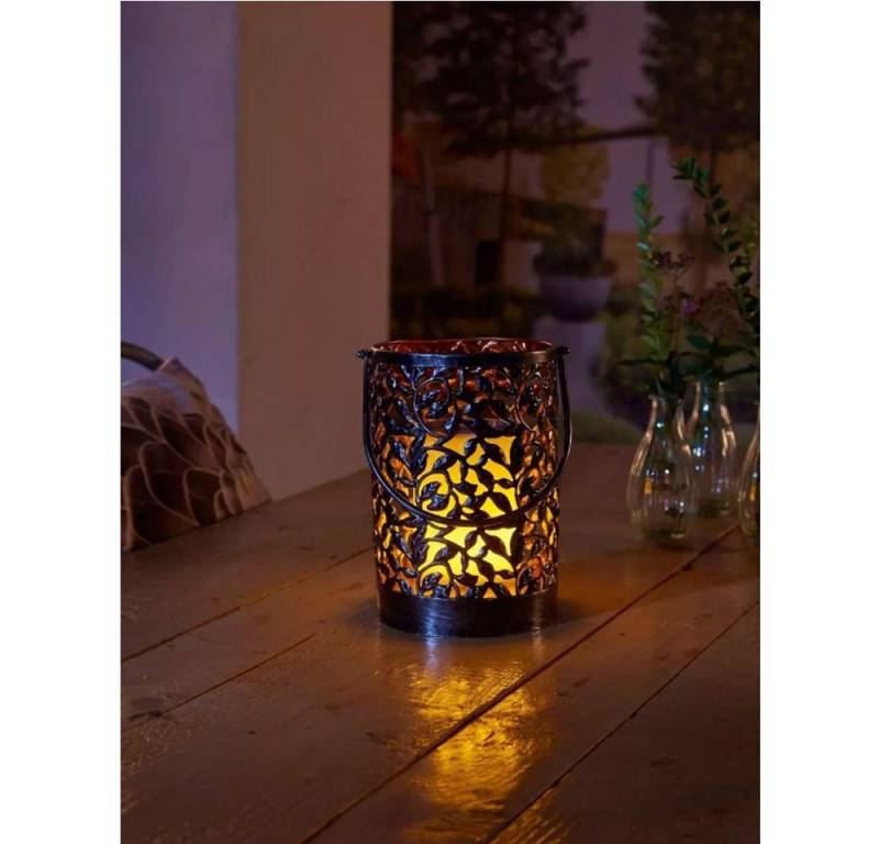 Luxform LED Außen-Tischleuchte Luxform Solar Tischleuchte Tischlaterne Twist 22cm hoch von Luxform