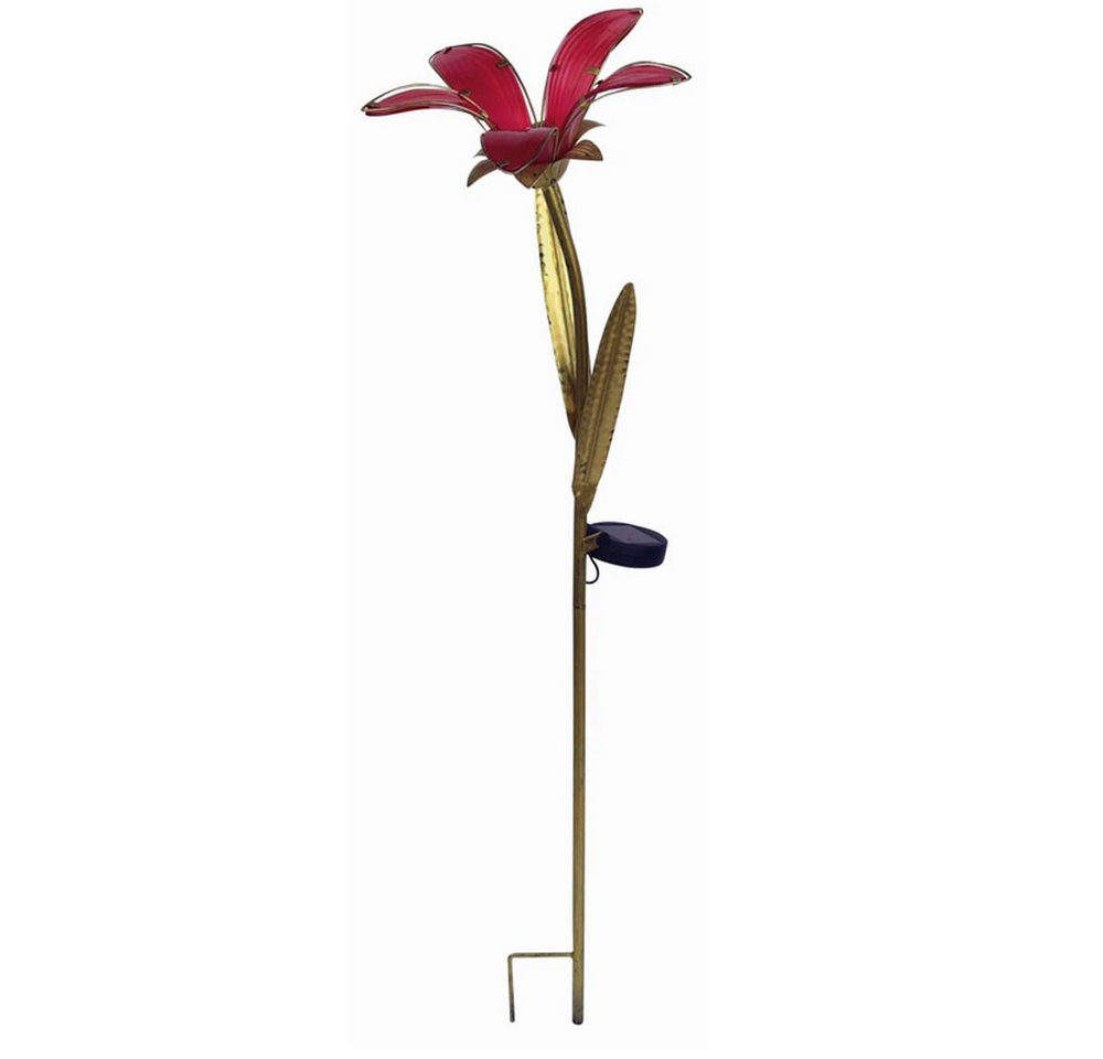 Luxform LED Gartenleuchte Luxform Solar Gartenleuchte Blume Lilie Blütenleuchte 85cm, LED fest integriert, Warmweiß Luxform LED Gartenleuchte Luxform Solar Gartenleuchte Blume Lilie Blütenleuchte 85cm, LED fest integriert, Warmweiß von Luxform