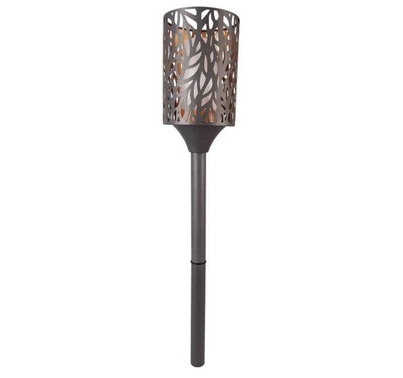 Luxform LED Gartenleuchte stimmungsvolle LED Gartenfakel Flammen Gartenleuchte Deko 75cm, LED fest integriert von Luxform