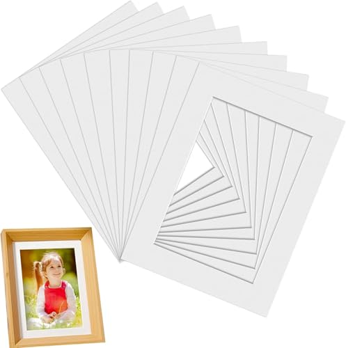Luxiremi 15 Stück weiße Bilderrahmen, Fototräger 7x5 Zoll für 6x4 Zoll Bilderrahmen, Bilderrahmen für Rahmen, Passepartouts, für Bilder, Poster und Gemälde Luxiremi 15 Stück weiße Bilderrahmen, Fototräger 7x5 Zoll für 6x4 Zoll Bilderrahmen, Bilderrahmen für Rahmen, Passepartouts, für Bilder, Poster und Gemälde von Luxiremi