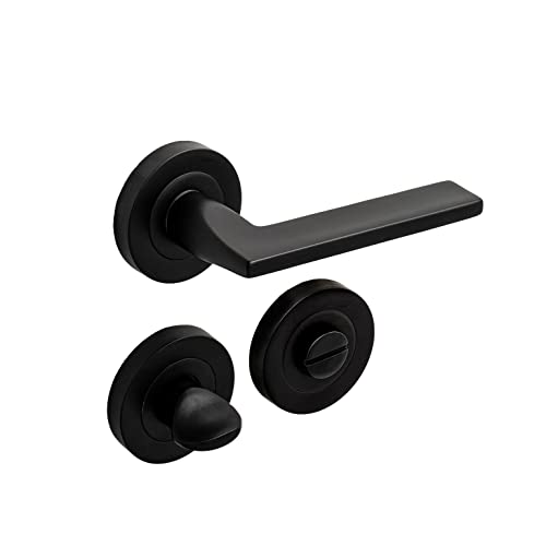 Luxma Luna Matte Schwarz Rosas WC Tür Handhaben von Luxma