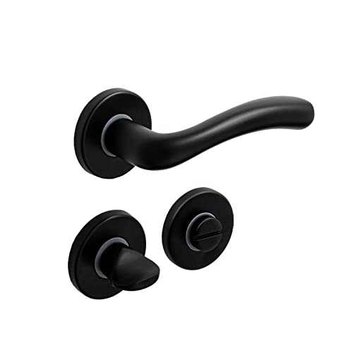 Luxma Sezar Matte Schwarz Rosas WC Tür Handhaben von Luxma