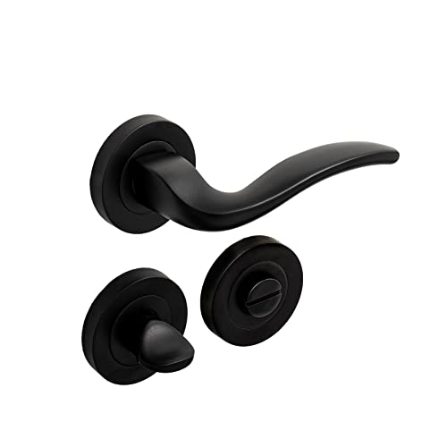 Luxma Trim Matte Schwarz Rosas WC Tür Handhaben von Luxma