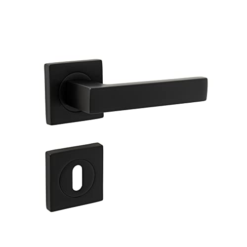 Luxma Victoria Veilchen/Schwarz Rosas Schlüssel Tür Handhaben von Luxma