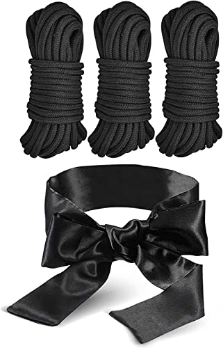 Augenmasken-Set mit Baumwollschnur – Augenmaske mit Verstellbarer Baumwollschnur, Satin-Augenmaske, multifunktionale Reiseschnur, Schnur für Nickerchen, Aufhängeschnur, Campingschnur Augenmasken-Set mit Baumwollschnur – Augenmaske mit Verstellbarer Baumwollschnur, Satin-Augenmaske, multifunktionale Reiseschnur, Schnur für Nickerchen, Aufhängeschnur, Campingschnur von LuxoCare