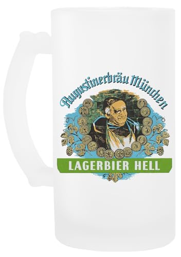 Luxogo Augustiner Munich Bee.Lagerbier Hell Glas Bier Becher Beer Mug von Luxogo