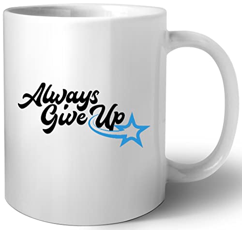 Luxogo Vlog Creations Ross Creations Always Give Up Keramik Tassen Mug von Luxogo