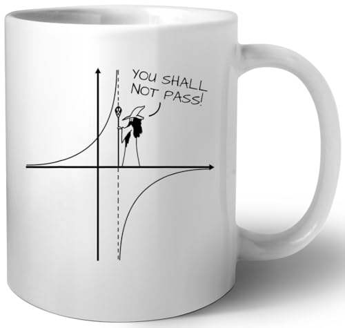 Luxogo You Shall Not Pass Funny Math Algebra Keramik Tassen Mug von Luxogo