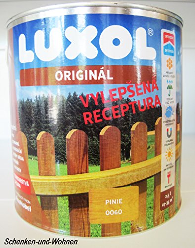 Luxol Original NEU Holzschutzlasur innen und außen 2,50 Liter Farbton pinie von Luxol Original NEU