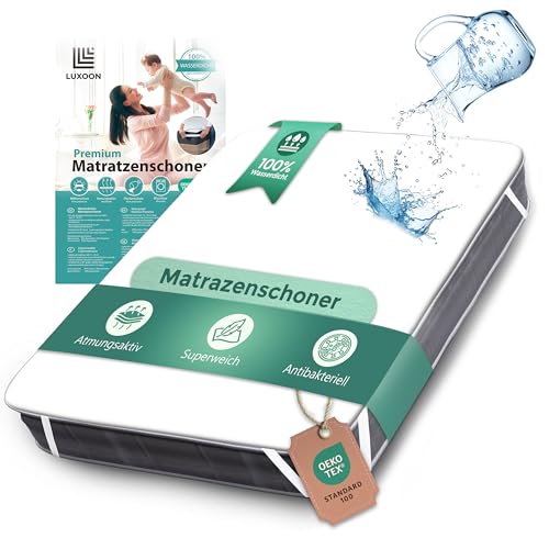 Luxoon Matratzenschoner wasserdicht 70x140cm – 2er Pack, Inkontinenzunterlage waschbar für Baby- und Kinderbetten, atmungsaktiv und hypoallergen, maschinenwaschbar von Luxoon