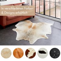 LUXOR living Fellteppich "Rinderfell", fellförmig, 2 mm Höhe, echtes Rinderfell, Naturprodukt - daher ist jedes Fell ein Einzelstück von Luxor Living