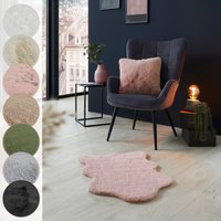 LUXOR living Fellteppich "Novara", fellförmig, 30 mm Höhe, Kunstfell, weiche Kaninchenfell-Haptik, waschbar, auch als 2er Set von Luxor Living