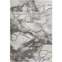 LUXOR living Teppich "Phoenix", rechteckig, 17 mm Höhe, modernes Marmor Design, Hoch-Tief Effekt, Seidenoptik, Wohnzimmer von Luxor Living