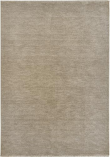 andiamo hochwertiger Teppich Vicenza einfarbig für Wohzimmer Esszimmer pflegeleicht strapazierfähig langlebig für Verschiedene Einrichtungsstile 160 x 230 cm Sand von Luxor Living