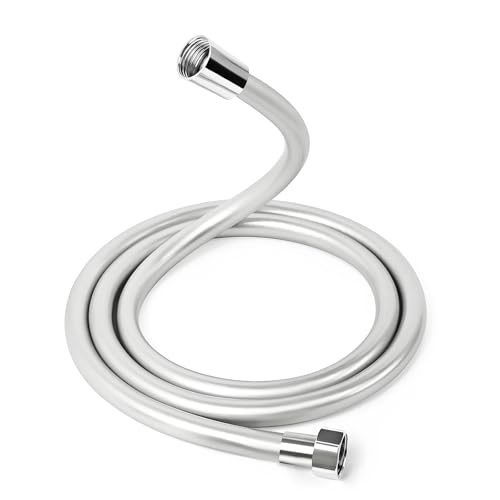 Luxoraiova Universal Duschschlauch, Anti-Twist glatter Brauseschlauch, Korrosionsschutz,Druckbeständig, Knickschutz IN PVC-Optik (150 cm) von Luxoraiova